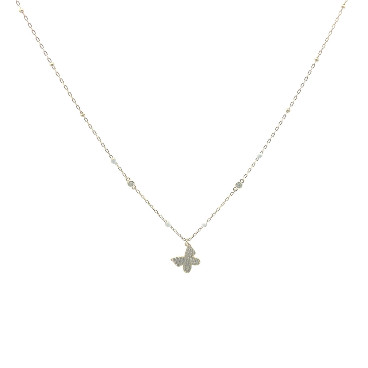 Butterfly joy enamel necklaceNecklace
