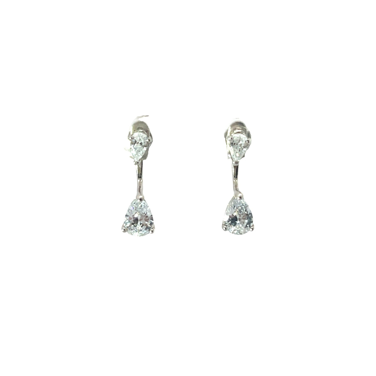 Celestial Radiance Pear Ear Jacket EarringEarrings