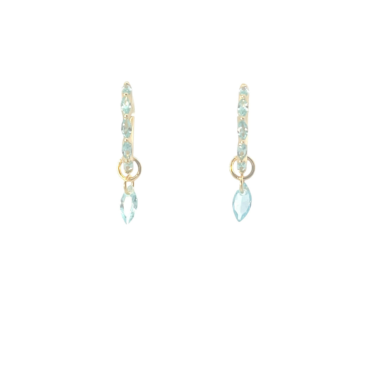 Convertible Pear Drop Celestial huggiesEarrings