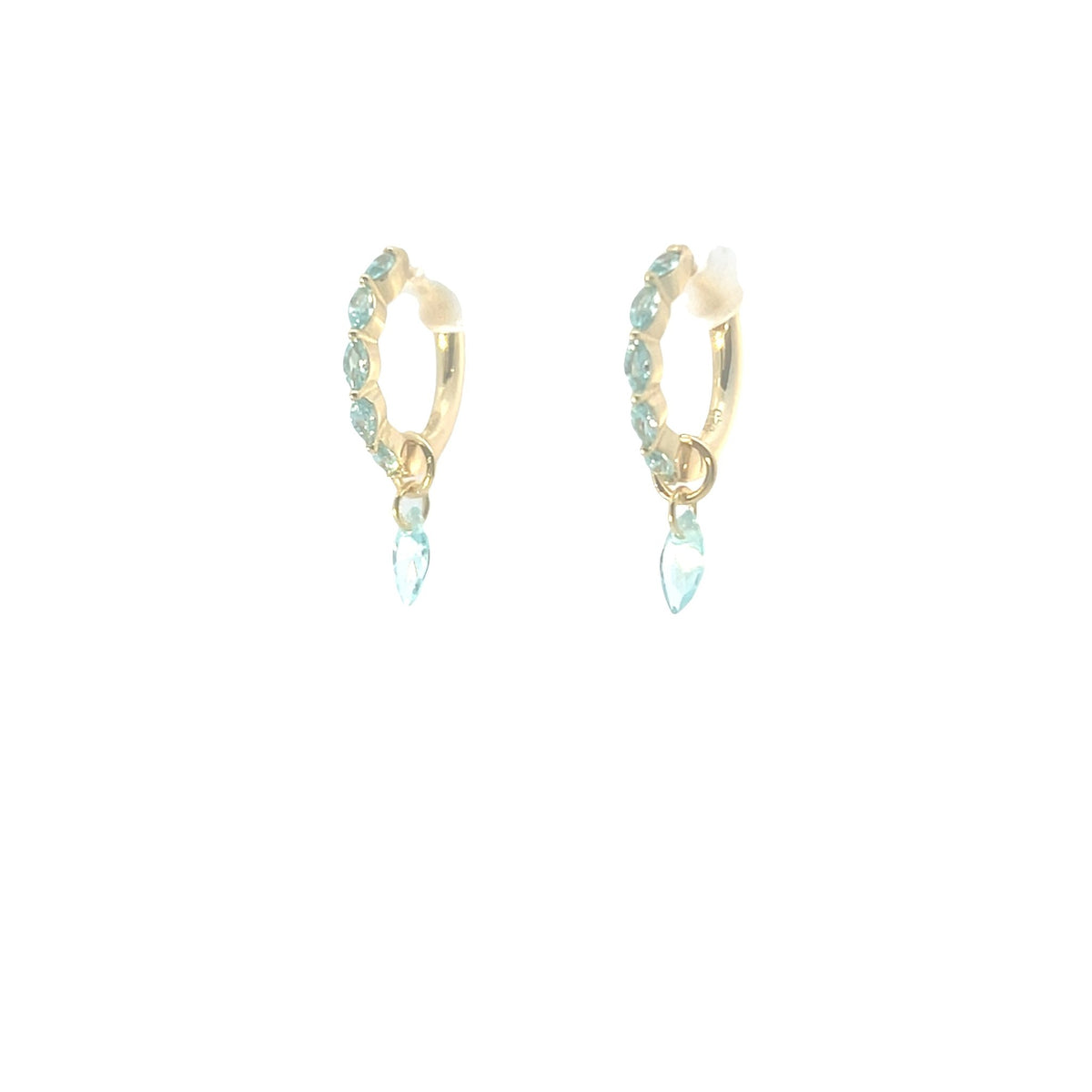 Convertible Pear Drop Celestial huggiesEarrings