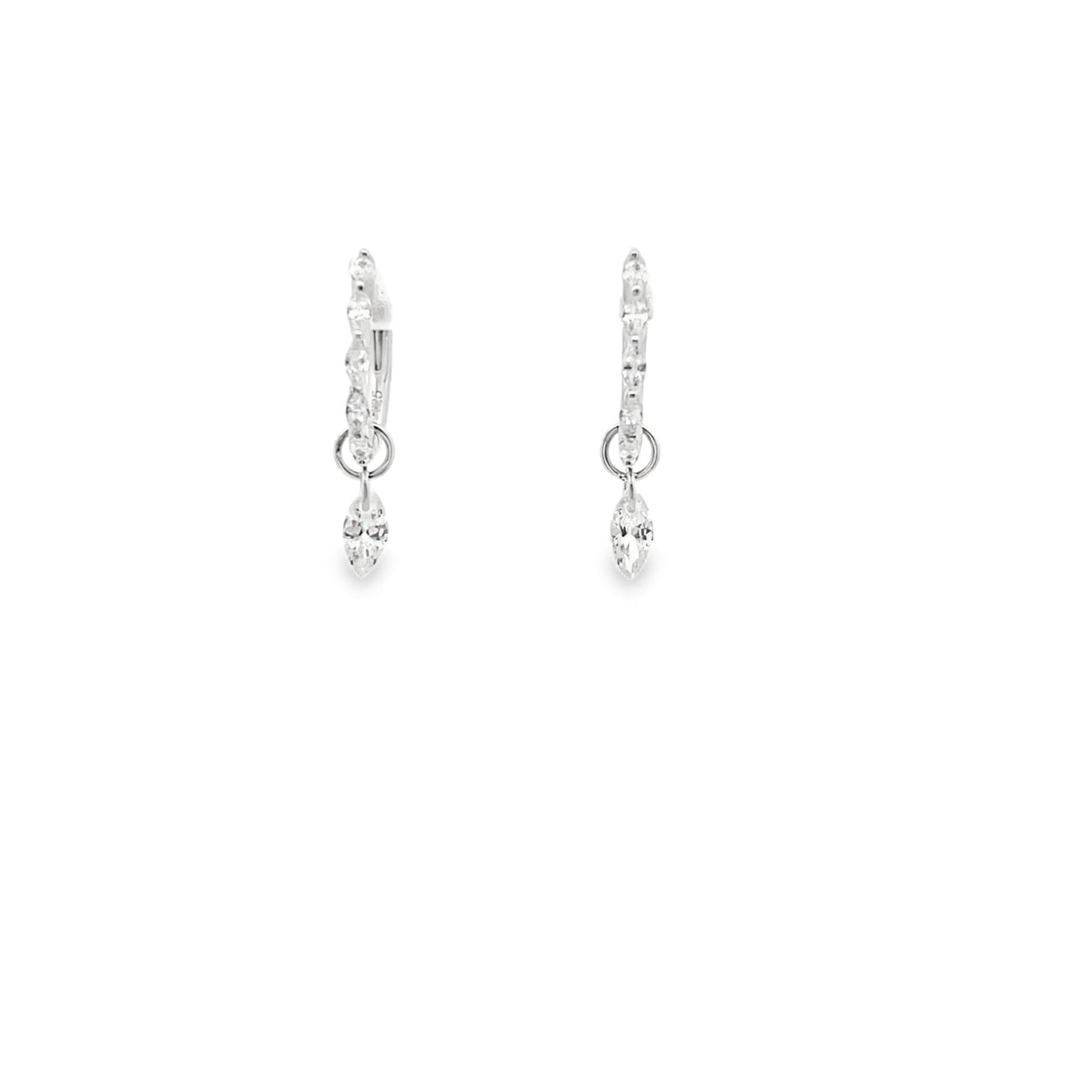 Convertible Pear Drop Celestial huggiesEarrings
