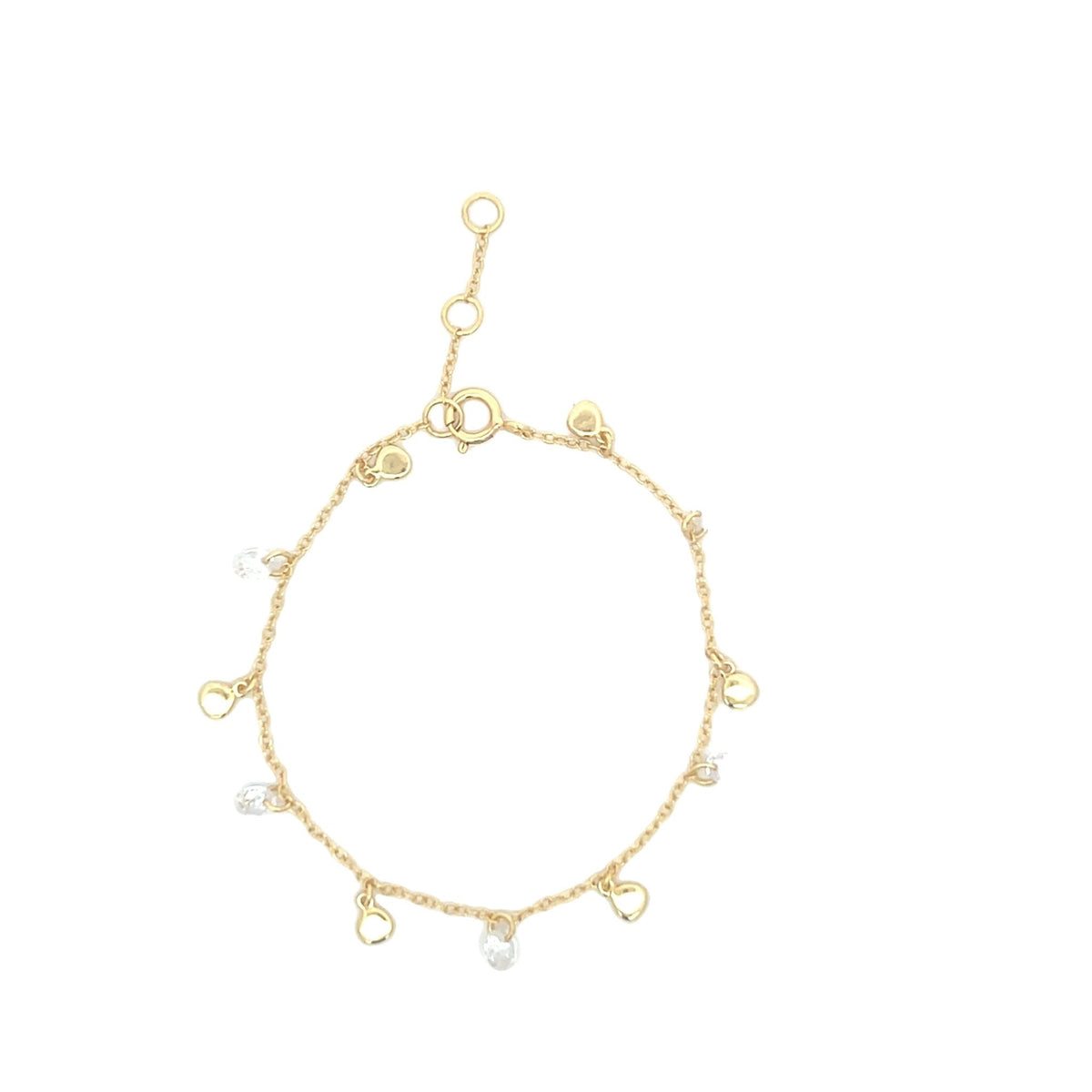 Disc & Crystal Drop Bracelet — Effortless GlamourBracelets