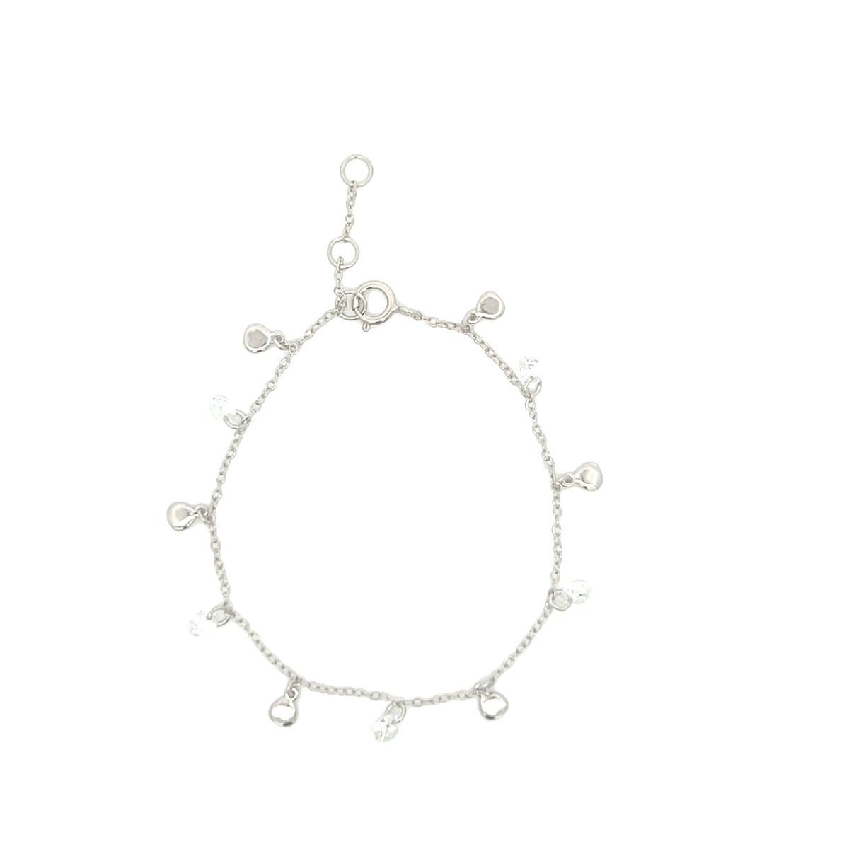 Disc & Crystal Drop Bracelet — Effortless GlamourBracelets