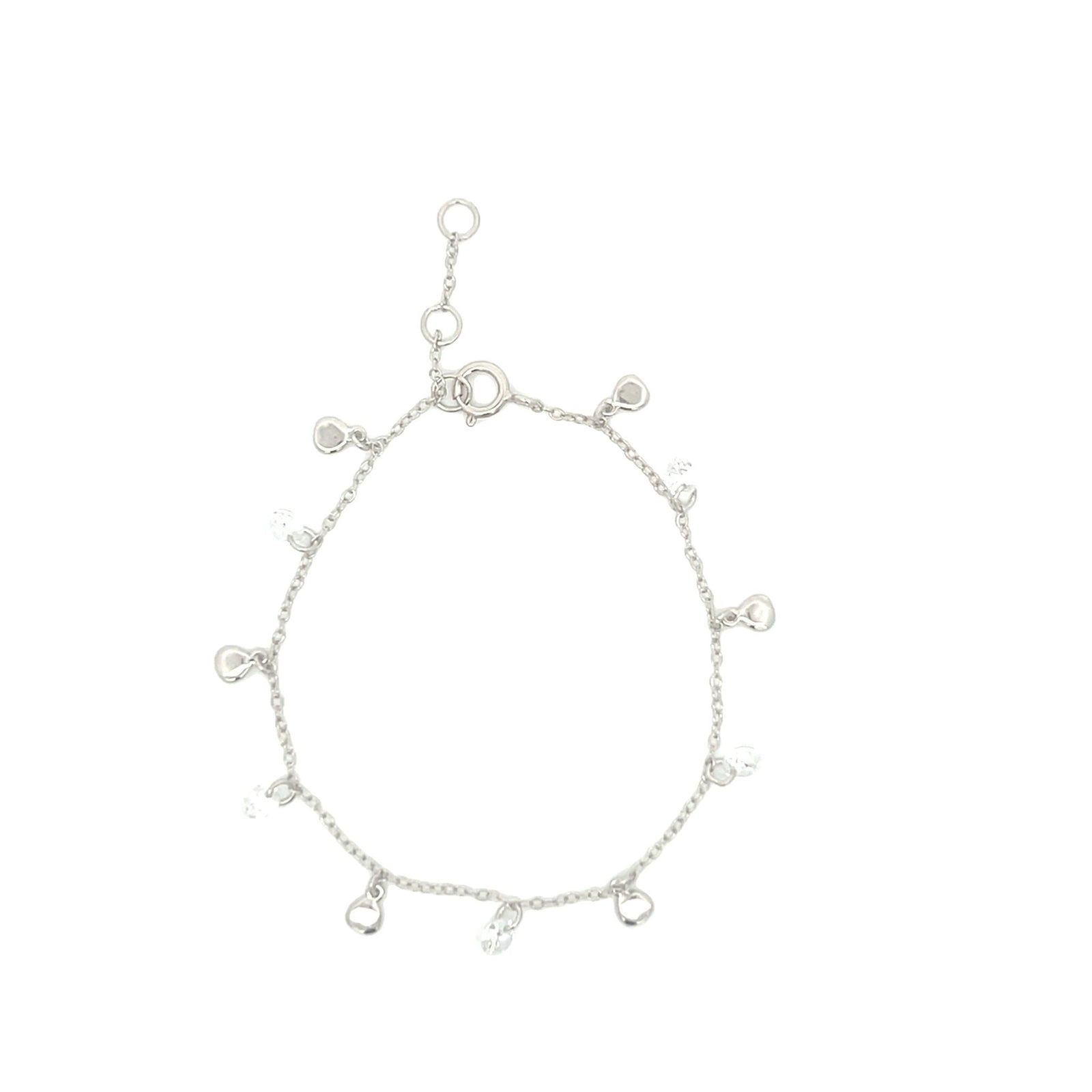 Disc & Crystal Drop Bracelet — Effortless GlamourBracelets