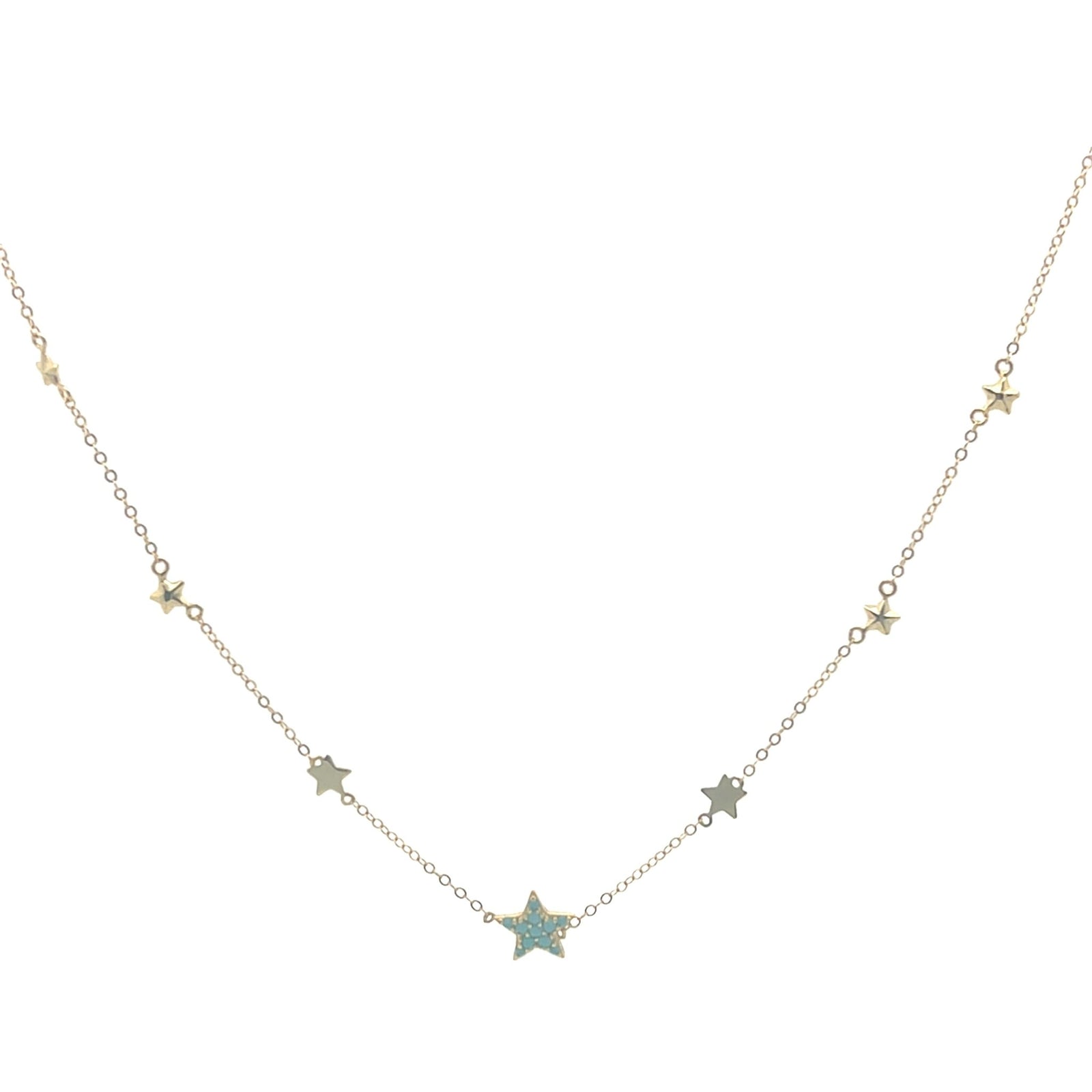 Elegant 7 Star Pendant NecklaceNecklace