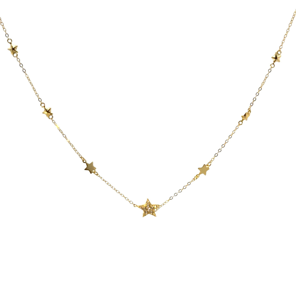 Elegant 7 Star Pendant NecklaceNecklace