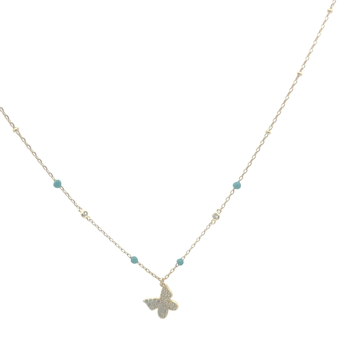 Enamel Butterfly NecklaceNecklace