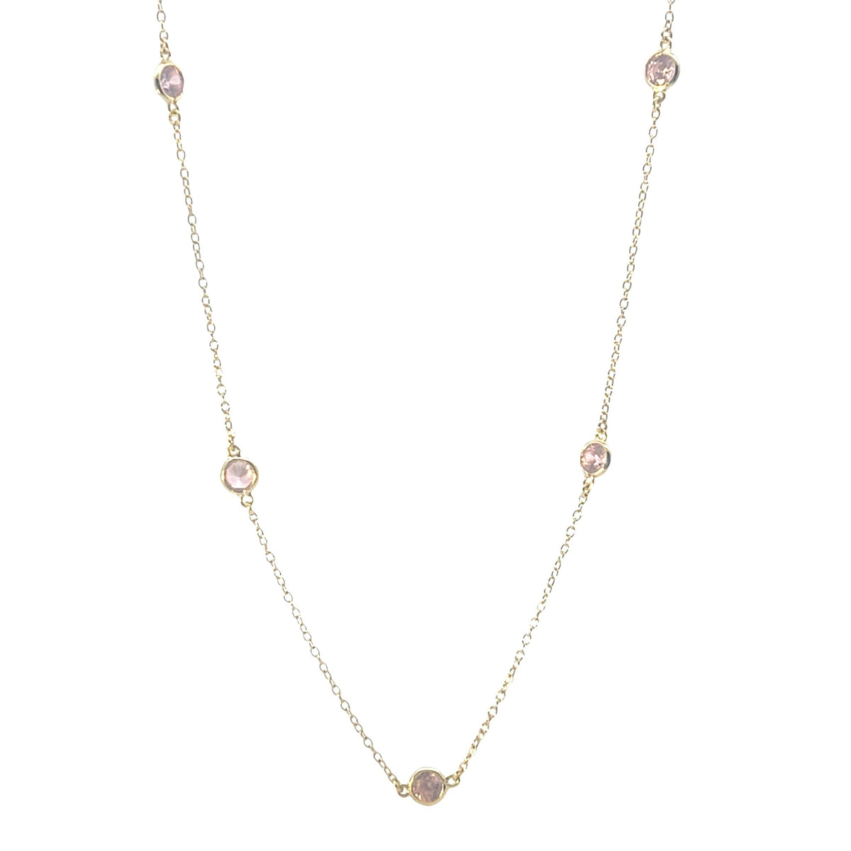 Equilibrium Diamond By The Yard Classic Necklace | Baby Pink CZ | Inspirit DesignsNecklace
