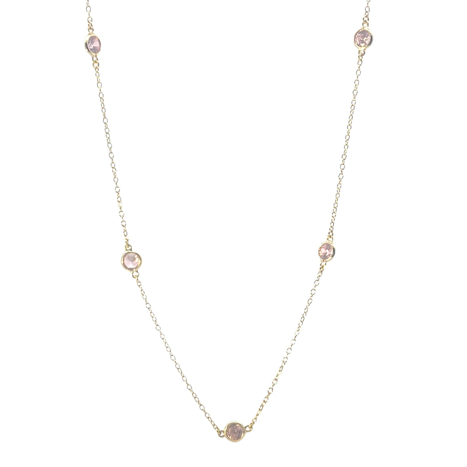 Equilibrium Diamond By The Yard Classic Necklace | Baby Pink CZ | Inspirit DesignsNecklace
