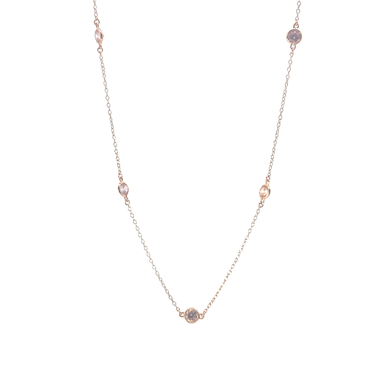 Equilibrium Diamond By The Yard Classic Necklace | Baby Pink CZ | Inspirit DesignsNecklace