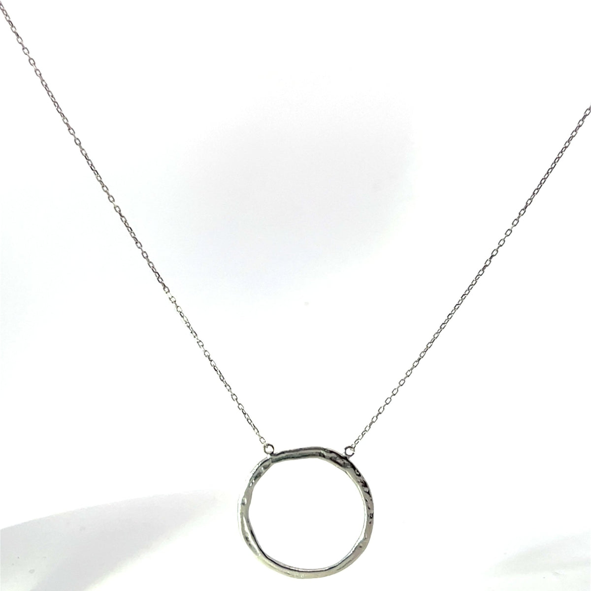 Equilibrium Hammered Circle of Life Necklace | Sterling Silver &amp; Gold | Inspirit DesignsNecklace
