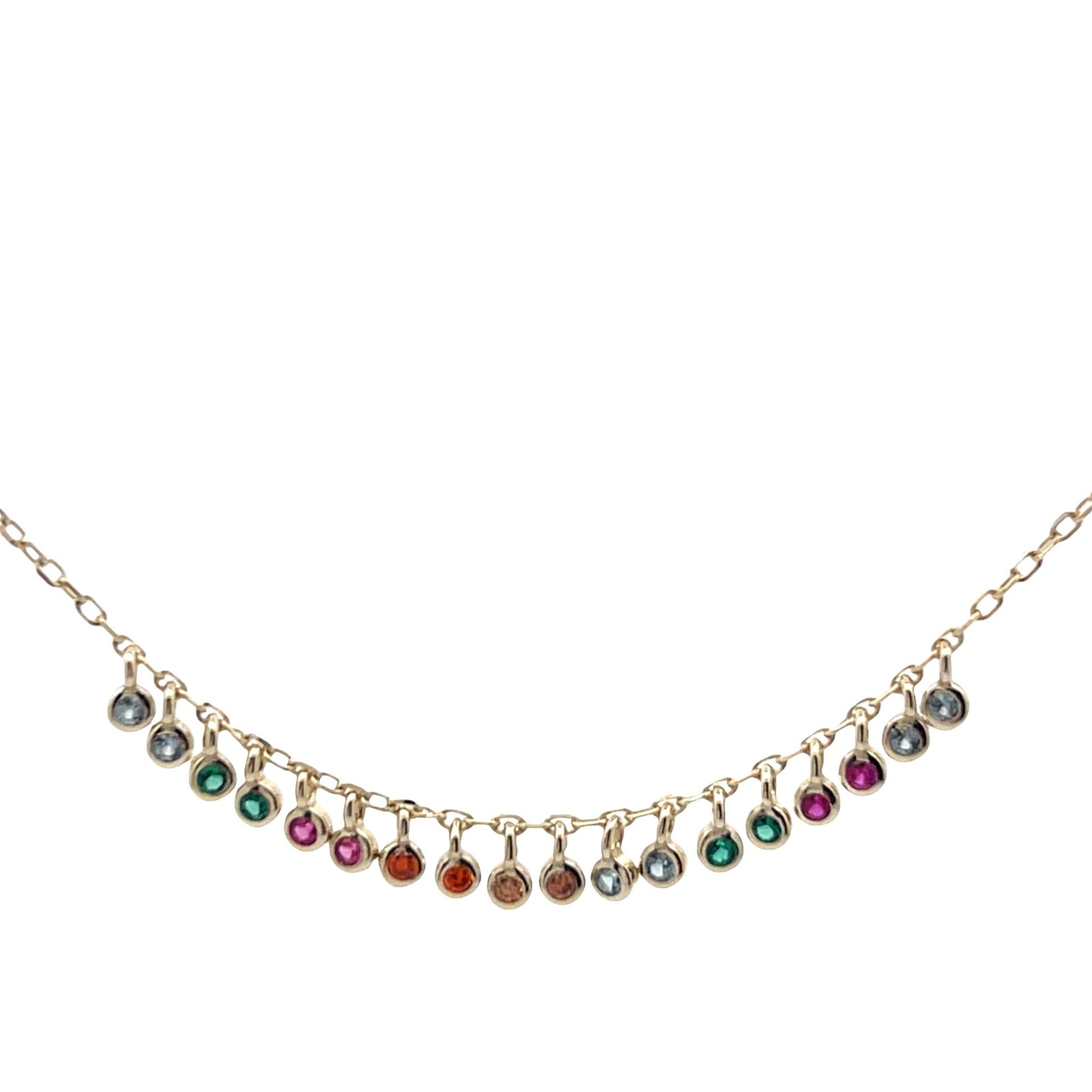 Equilibrium in life Dainty cz drop layering necklaceNecklace
