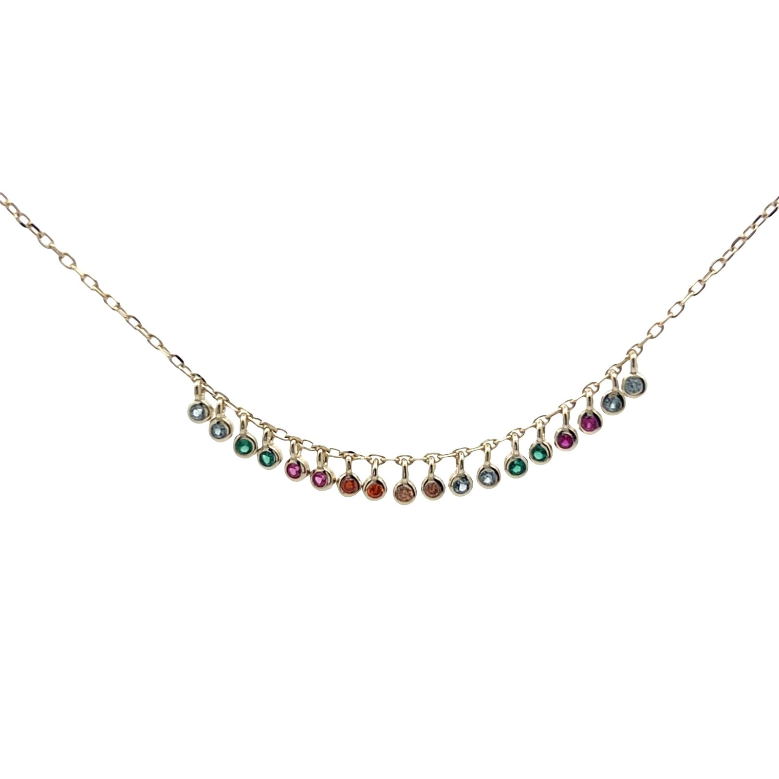 Equilibrium in life Dainty cz drop layering necklaceNecklace