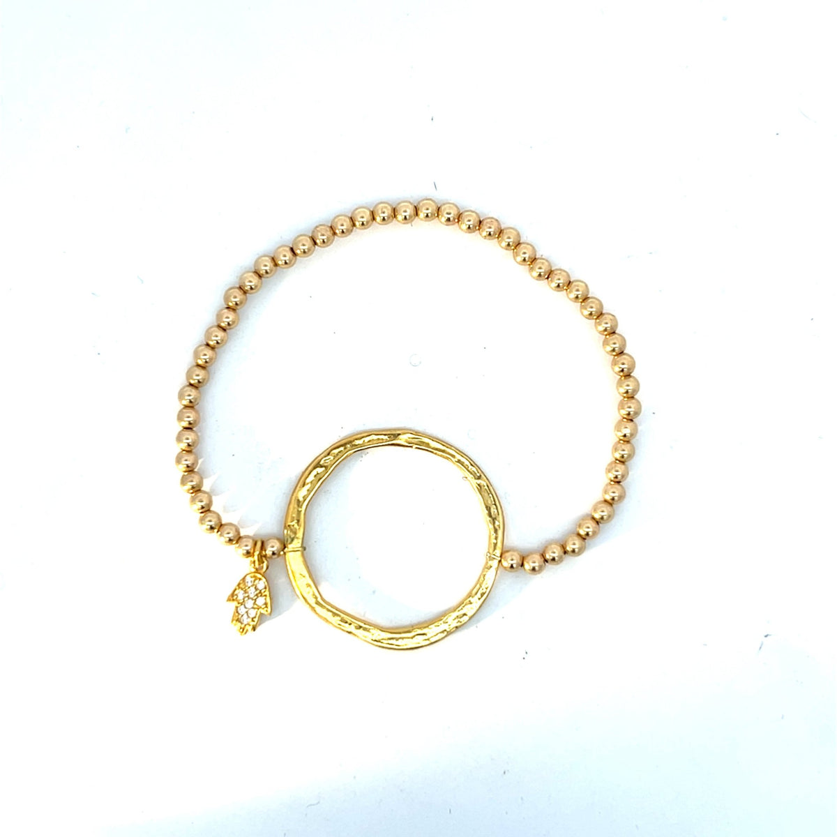Equilibrium Karma &amp; Hamsa Beaded Bracelet | Gold Filled &amp; Silver | Inspirit DesignsBracelet