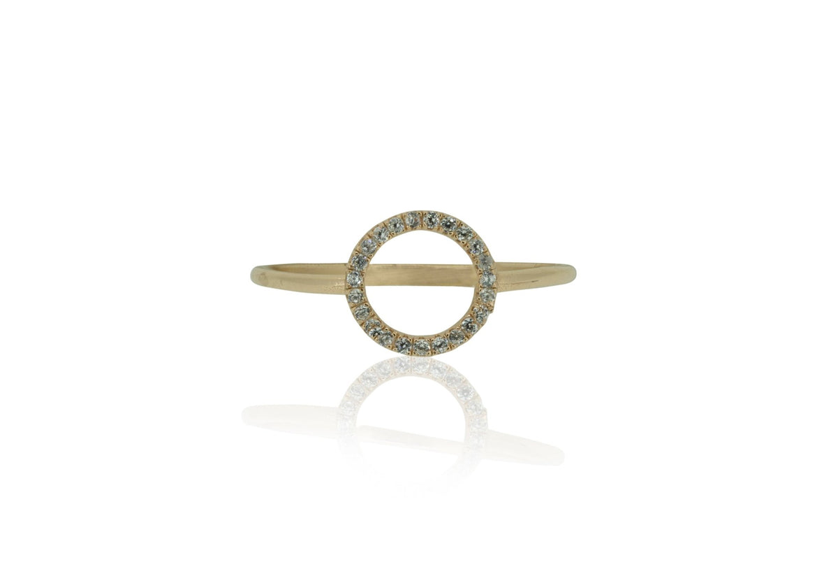 Equilibrium Open Karma Circle Ring | CZ | Sterling Silver | Inspirit DesignsRing