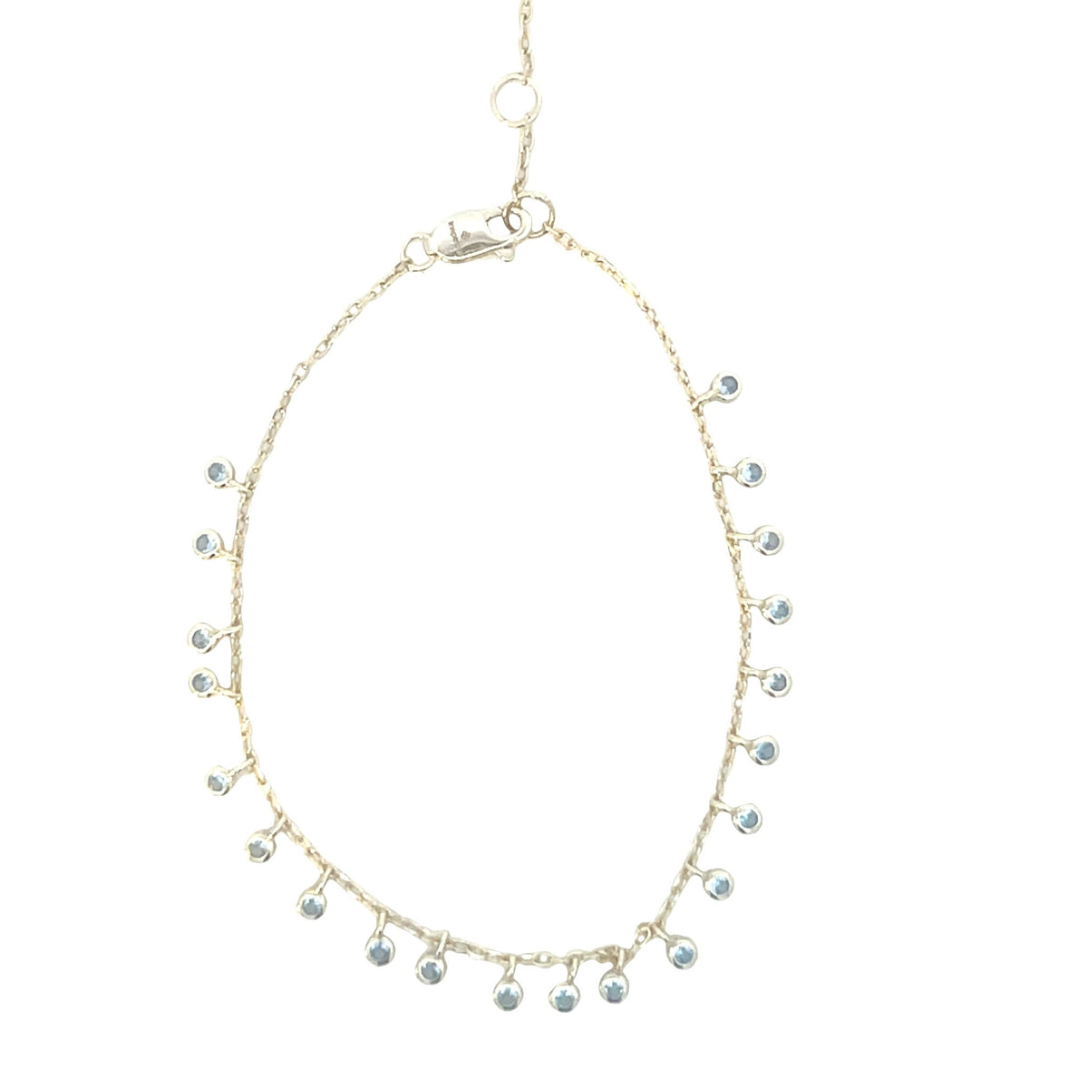 Equilibrium Round Dainty drop bracelet sterling silver 925Bracelet