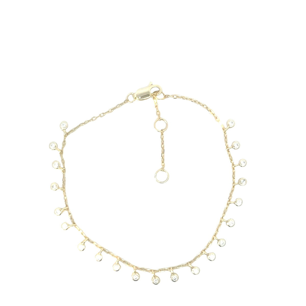 Equilibrium Round Dainty drop bracelet sterling silver 925Bracelet