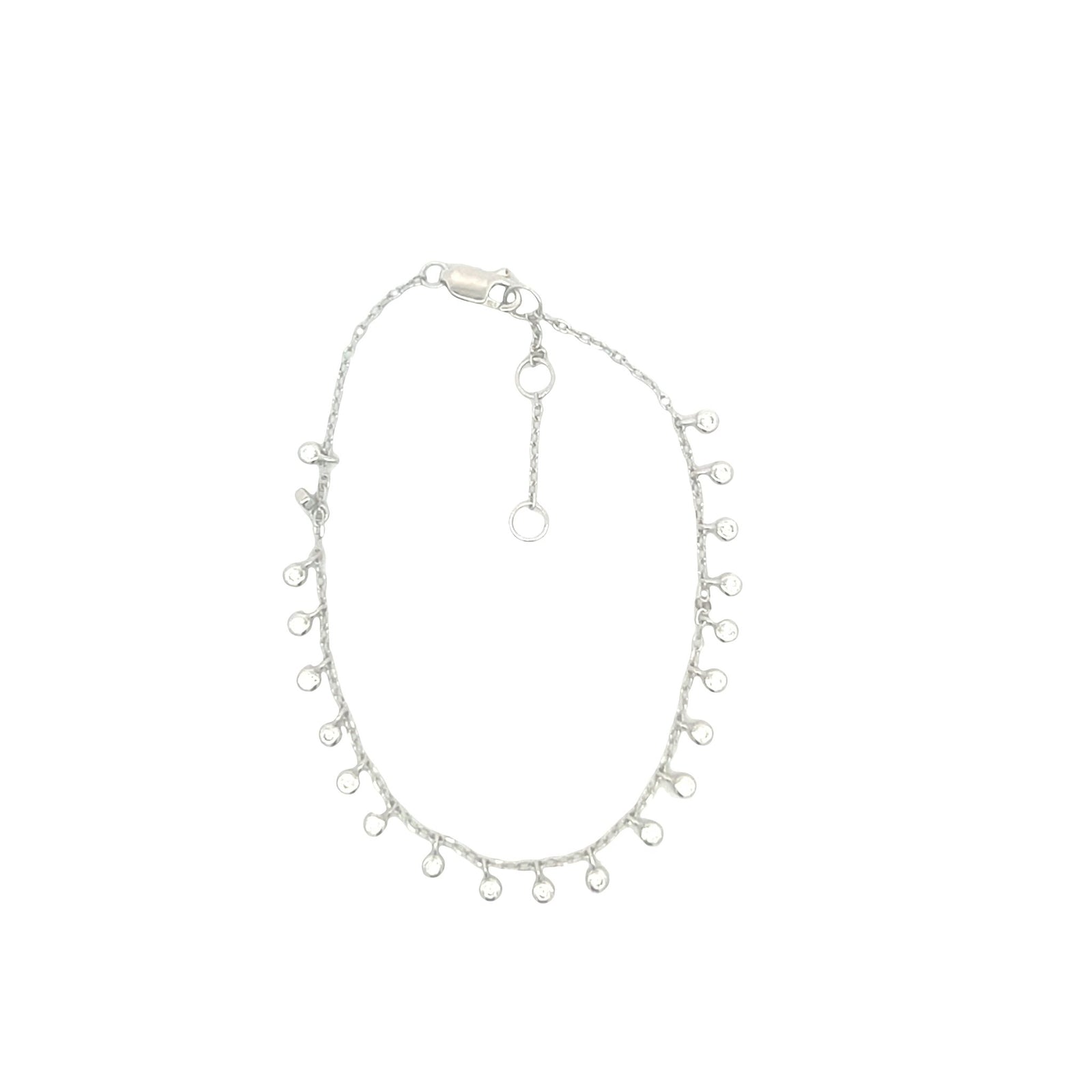 Equilibrium Round Dainty drop bracelet sterling silver 925Bracelet