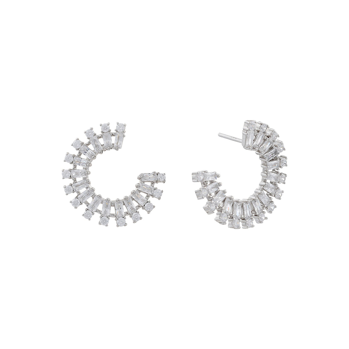 Everything that glitters baguette glamour C earingEarrings