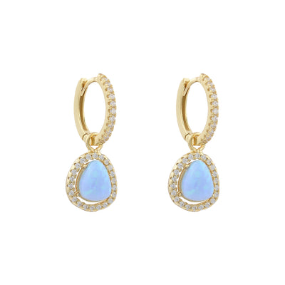 Everything that glitters Opalite drop huggie earringsEarrings