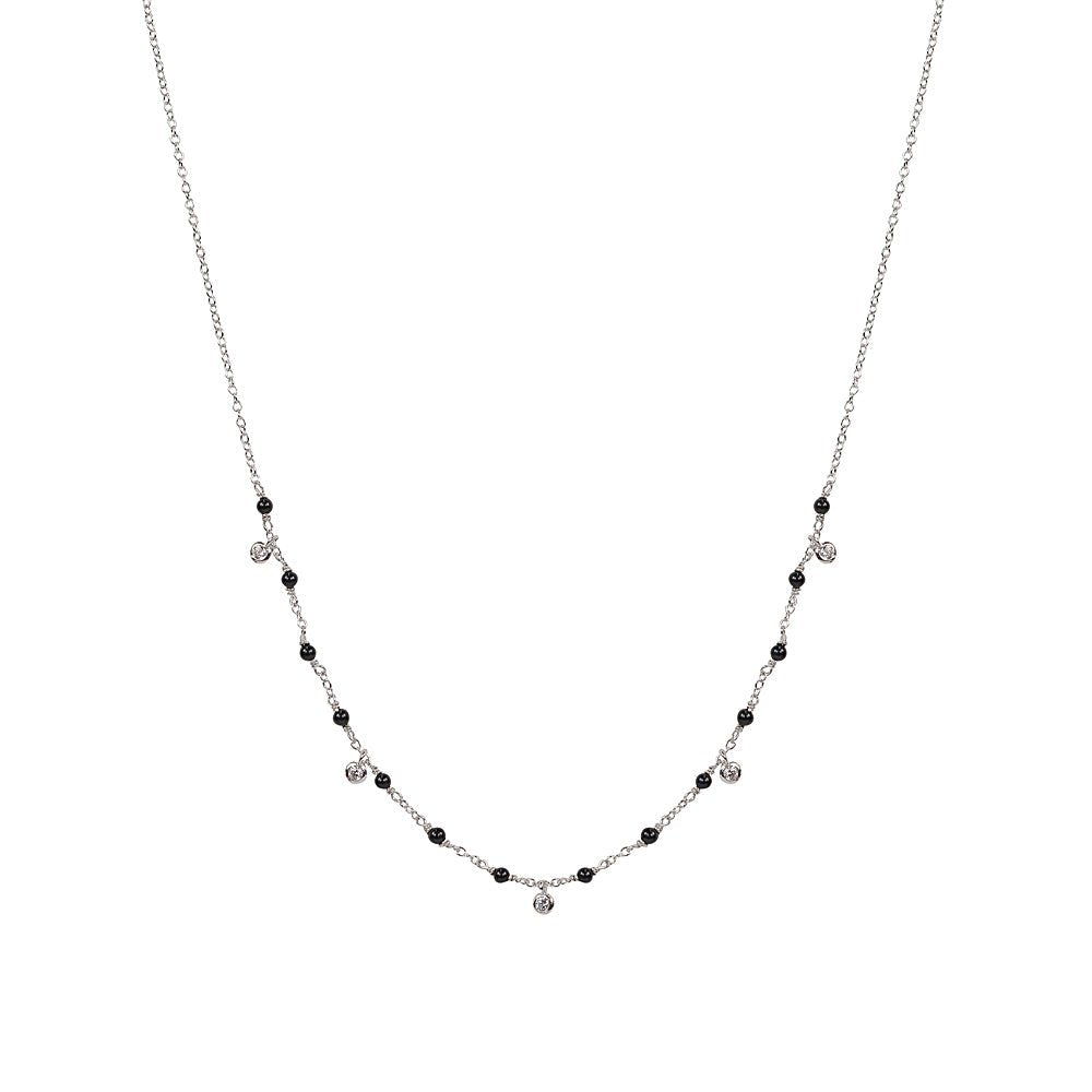 Everything That Glitters Semi-Precious Stone & CZ Drop NecklaceNecklace