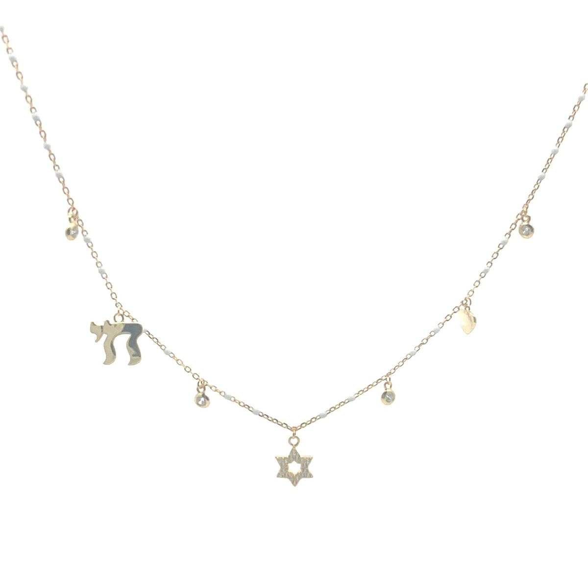 Faith Enamel Charm Necklace Sterling Silver — Hope &amp; DevotionNecklace