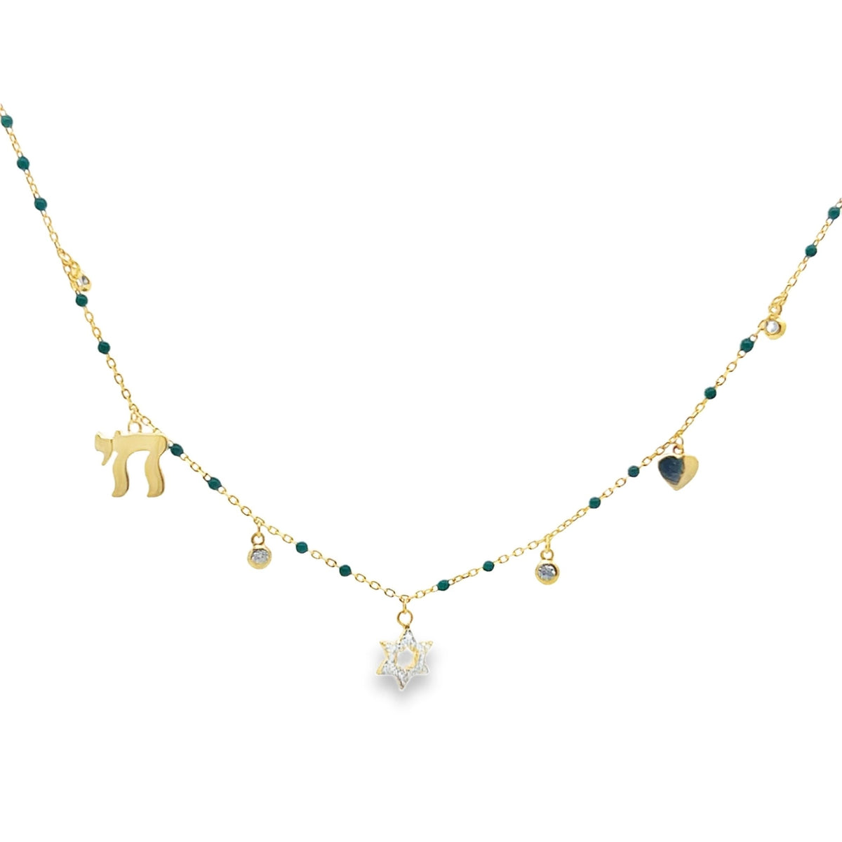 Faith Enamel Charm Necklace Sterling Silver — Hope &amp; DevotionNecklace