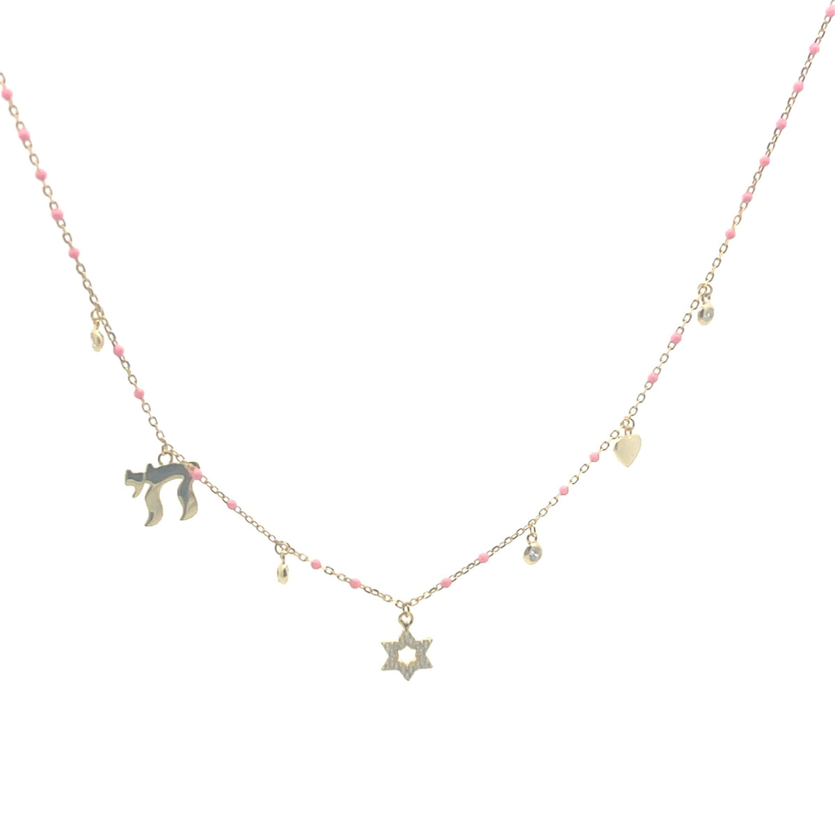 Faith Enamel Charm Necklace Sterling Silver — Hope &amp; DevotionNecklace