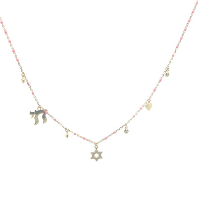 Faith Enamel Charm Necklace Sterling Silver — Hope & DevotionNecklace