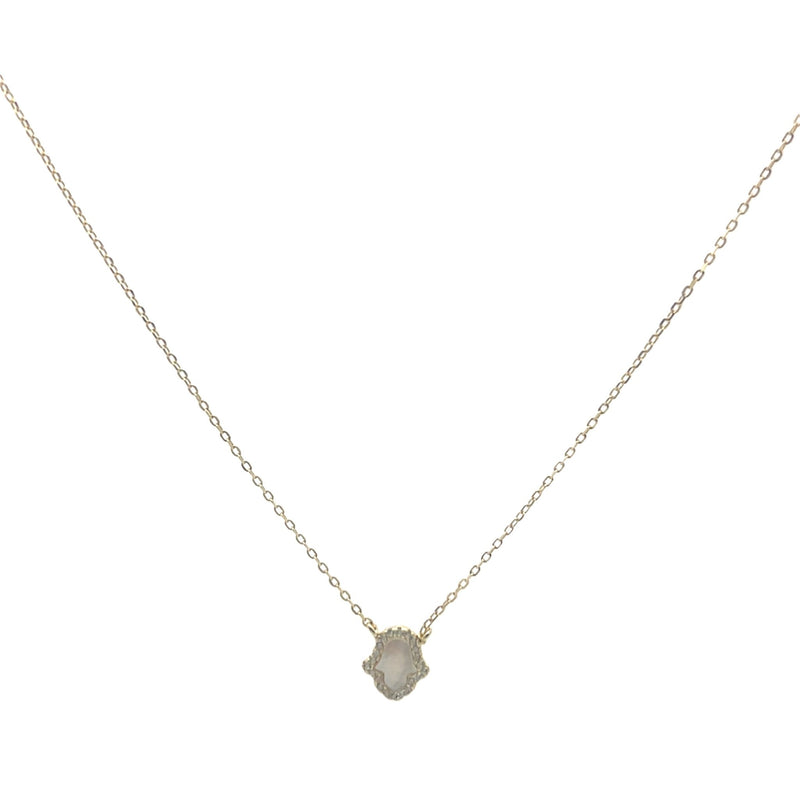 Faith protection hand necklace