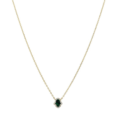 Faith protection hand necklace