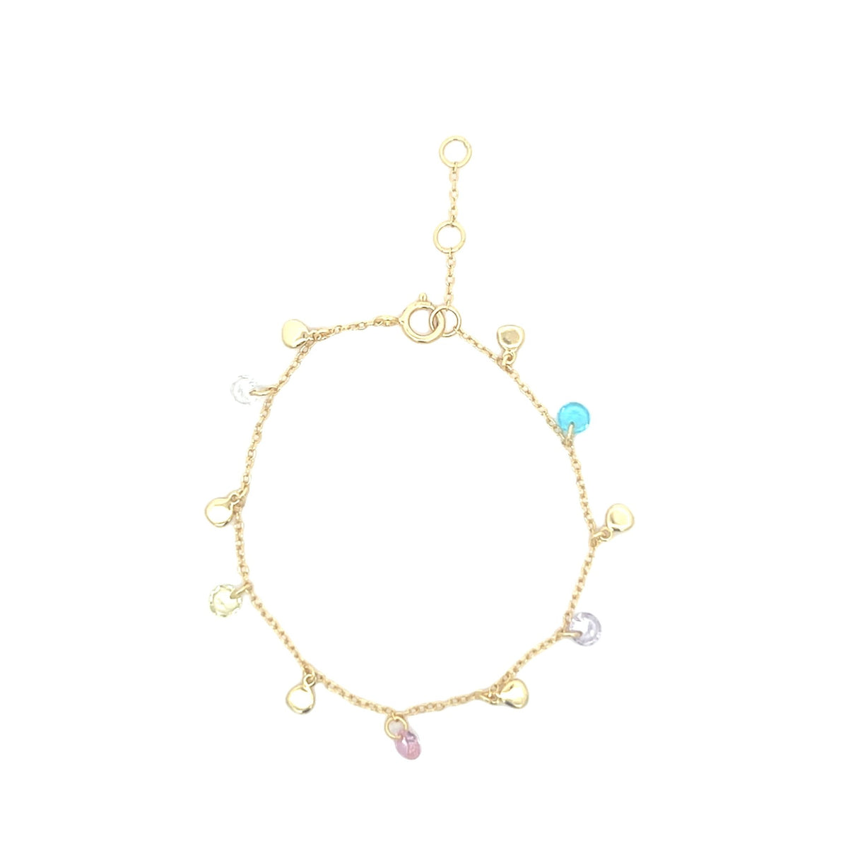 Glitter stone and disc braceletBracelets