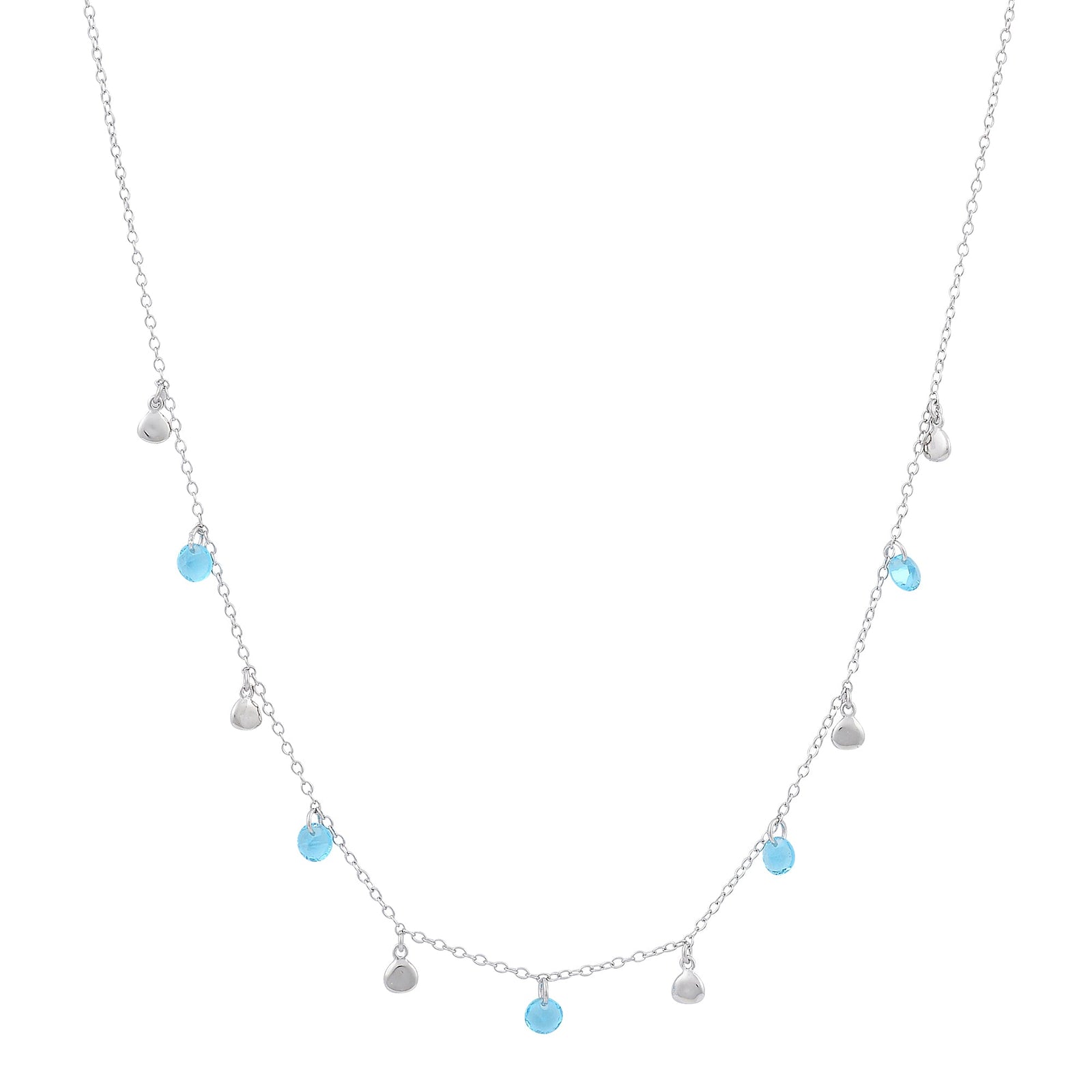 Glitter stone and disc necklaceNecklace
