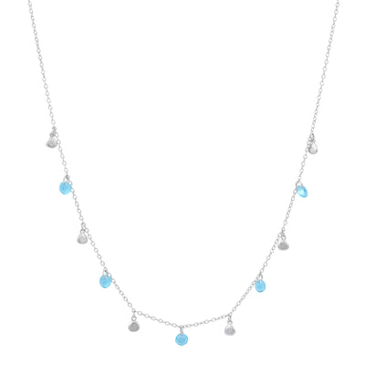 Glitter stone and disc necklaceNecklace