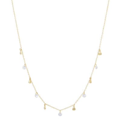 Glitter stone and disc necklaceNecklace