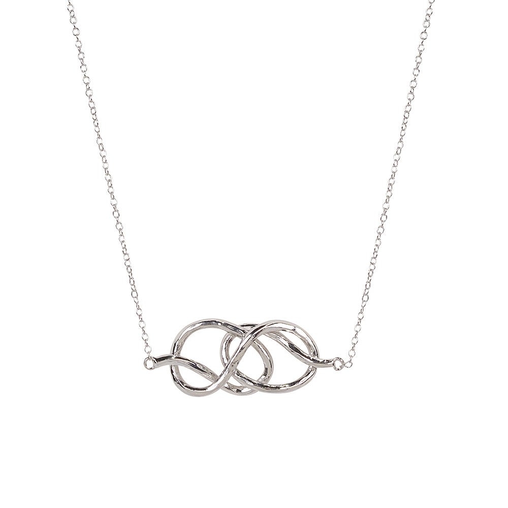 Infinity Chunky Love Knot sterling silver 925 necklaceNecklace