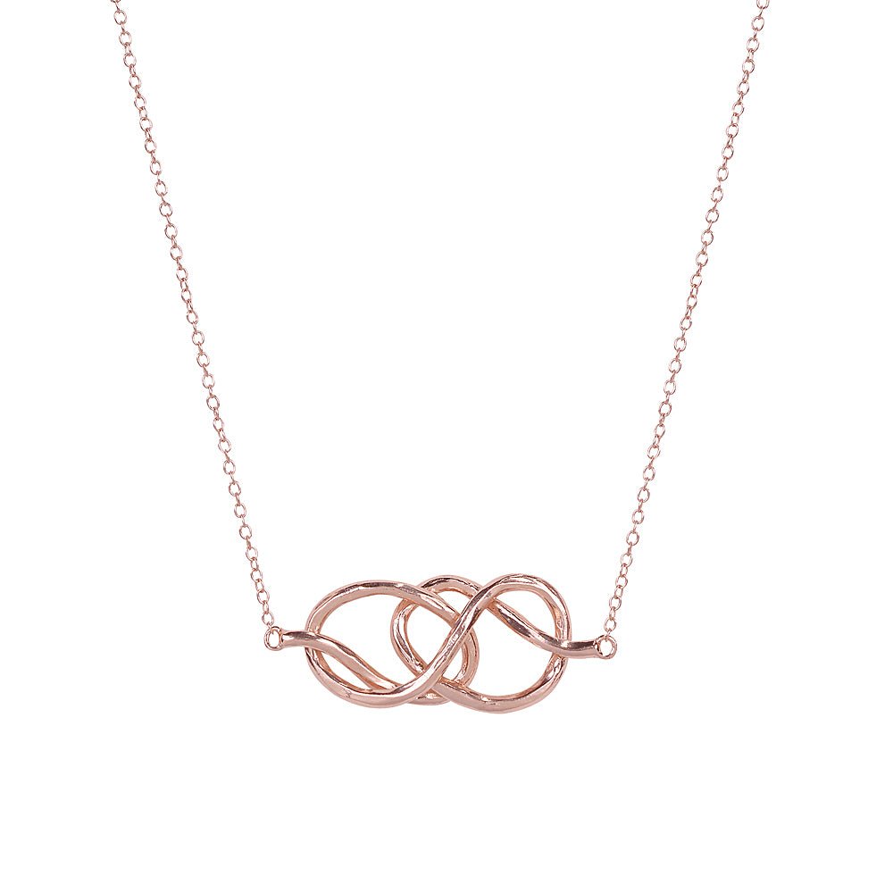 Infinity Chunky Love Knot sterling silver 925 necklaceNecklace