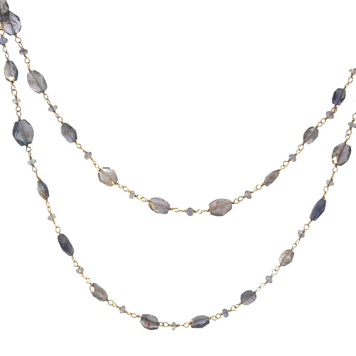 Iolite long necklaceNecklace