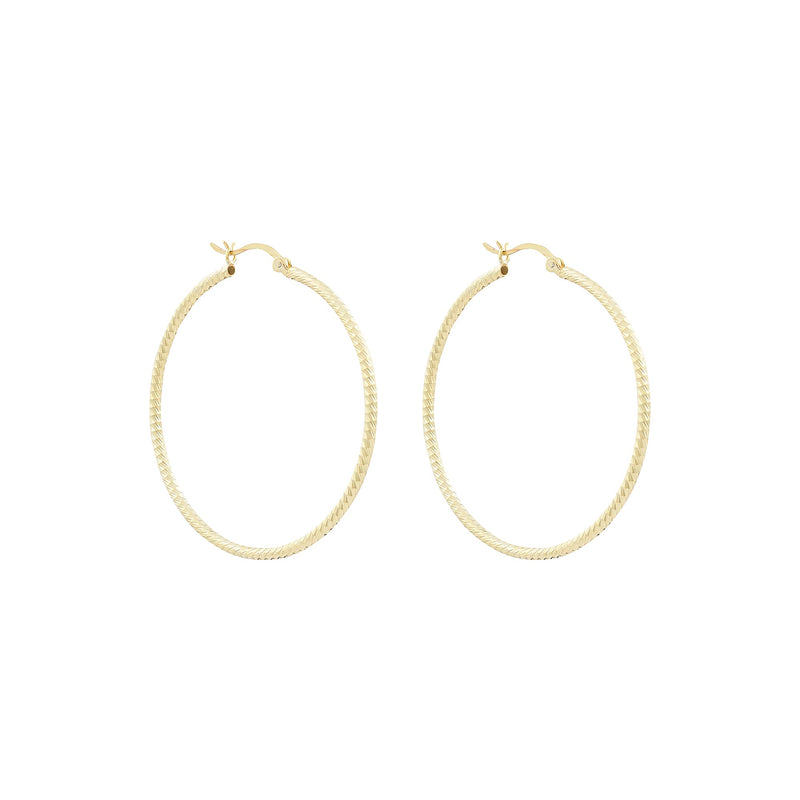 Karma large glitter hoop earingsEarrings