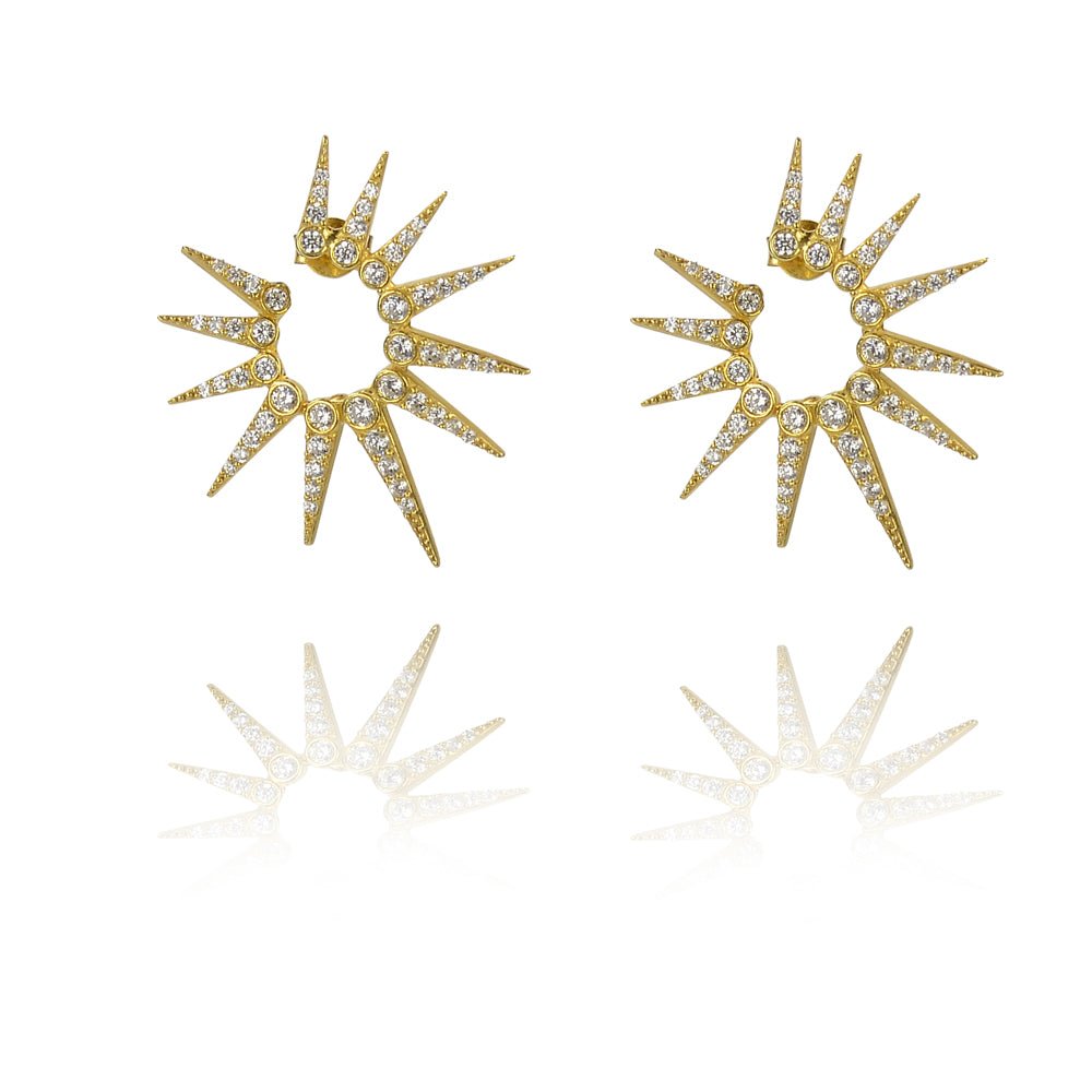 Large starburst glitter earringsEarrings