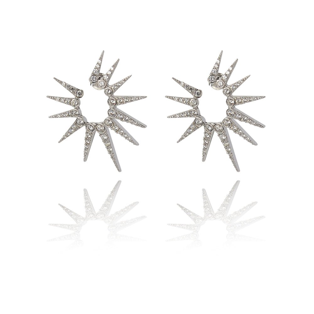Large starburst glitter earringsEarrings