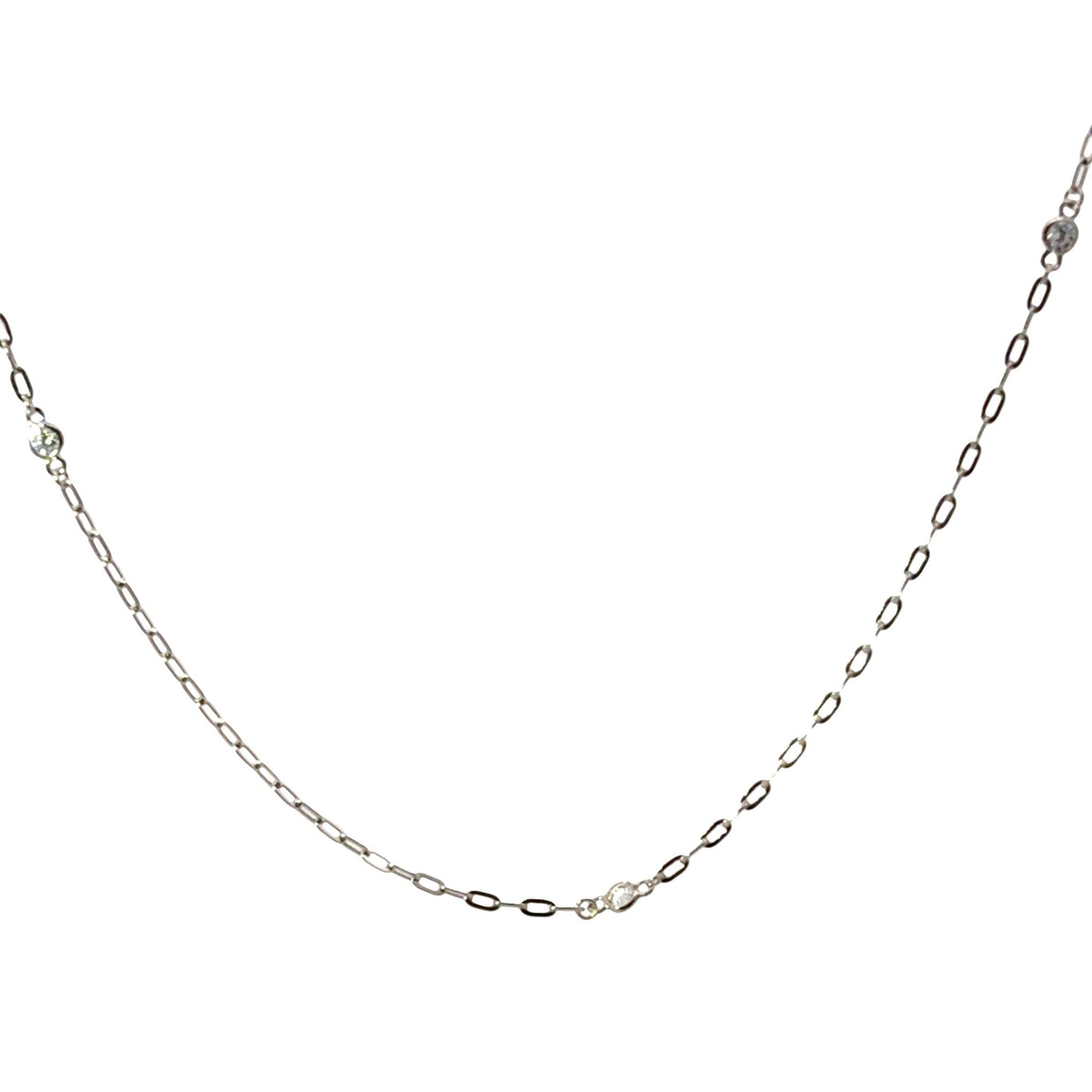 Long Diamonds by the Yard Paperclip Necklace – 100cm of Pure VersatilityNecklace