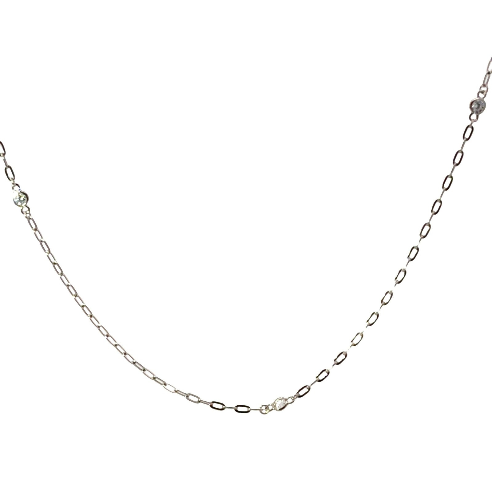 Long Diamonds by the Yard Paperclip Necklace – 100cm of Pure VersatilityNecklace