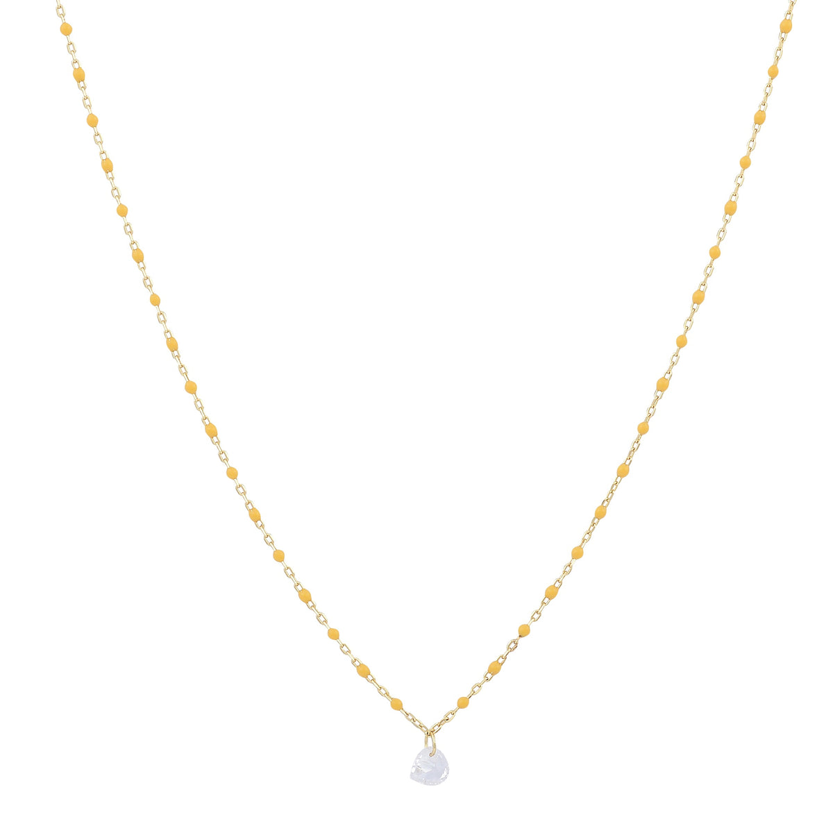 Love enamel heart necklaceNecklace