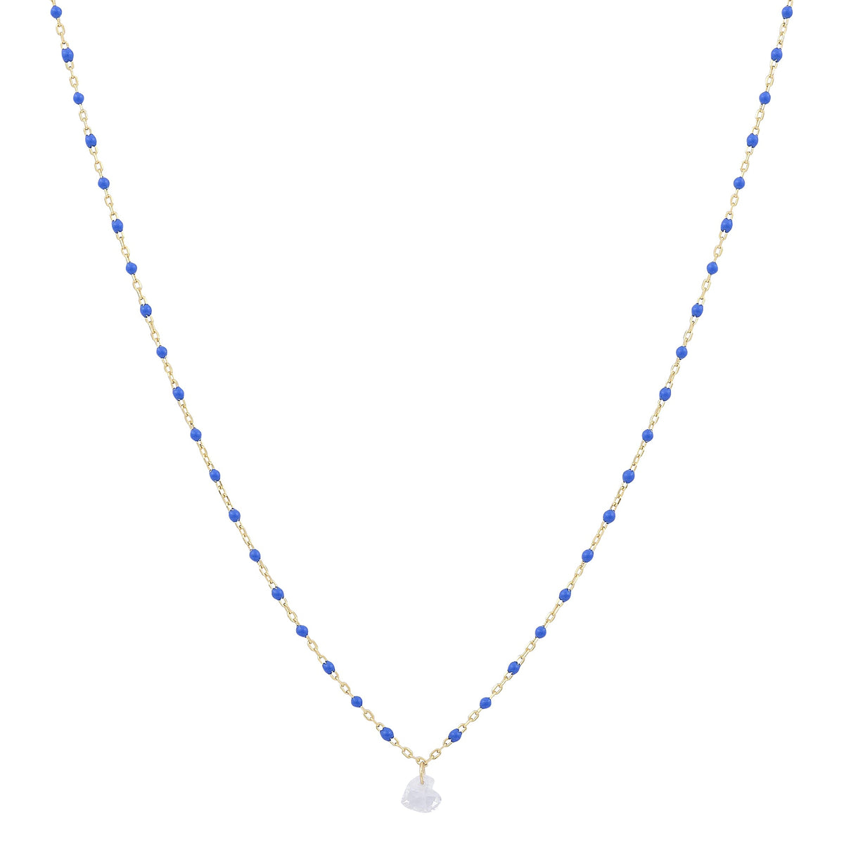 Love enamel heart necklaceNecklace