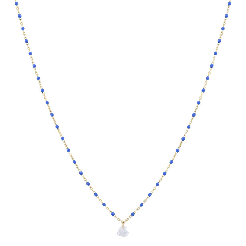 Love enamel heart necklaceNecklace