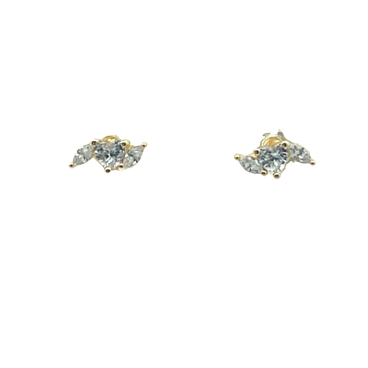 Love Heart and Pear Stud EarringsEarrings