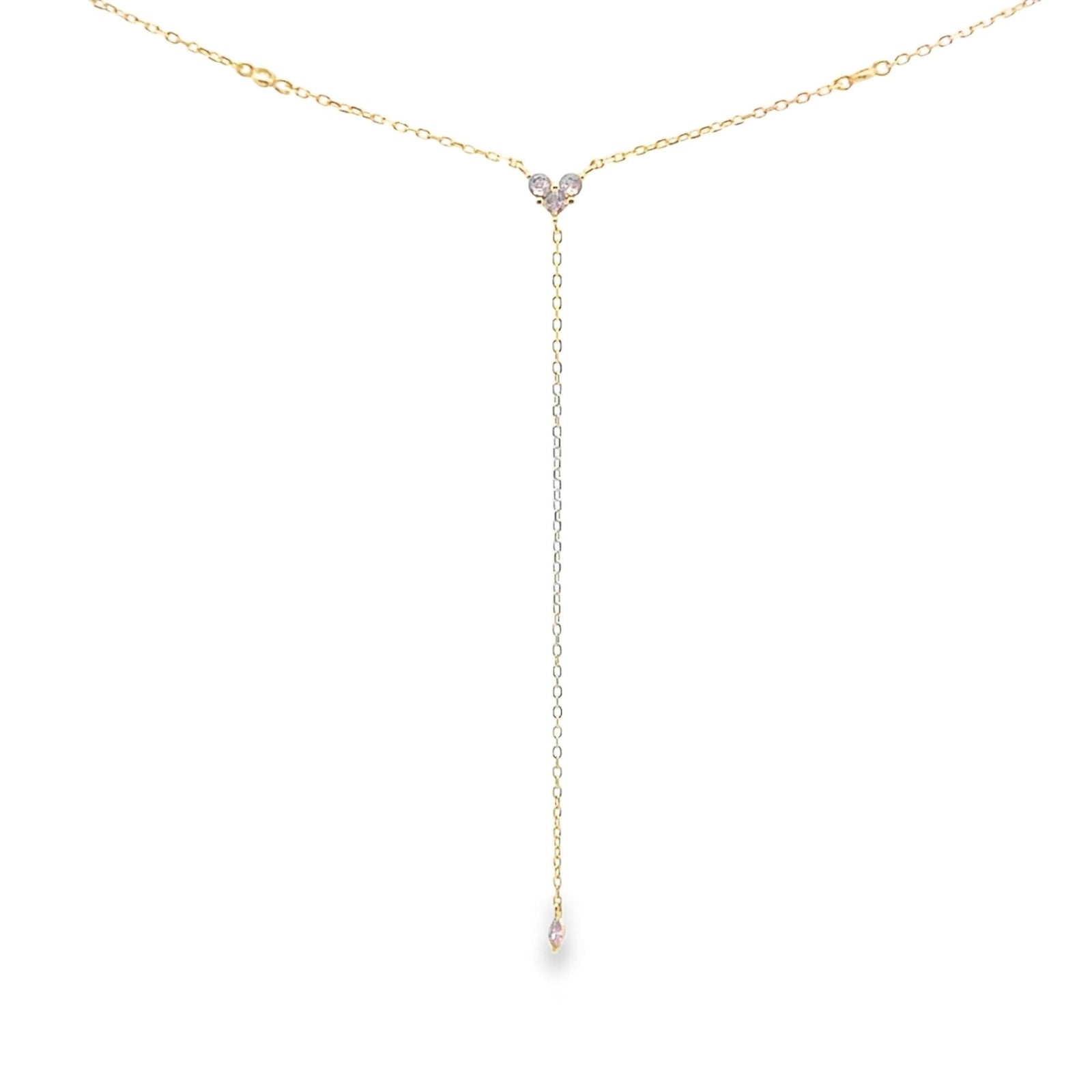 Love Yourself First Gold Heart Lariat NecklaceNecklace