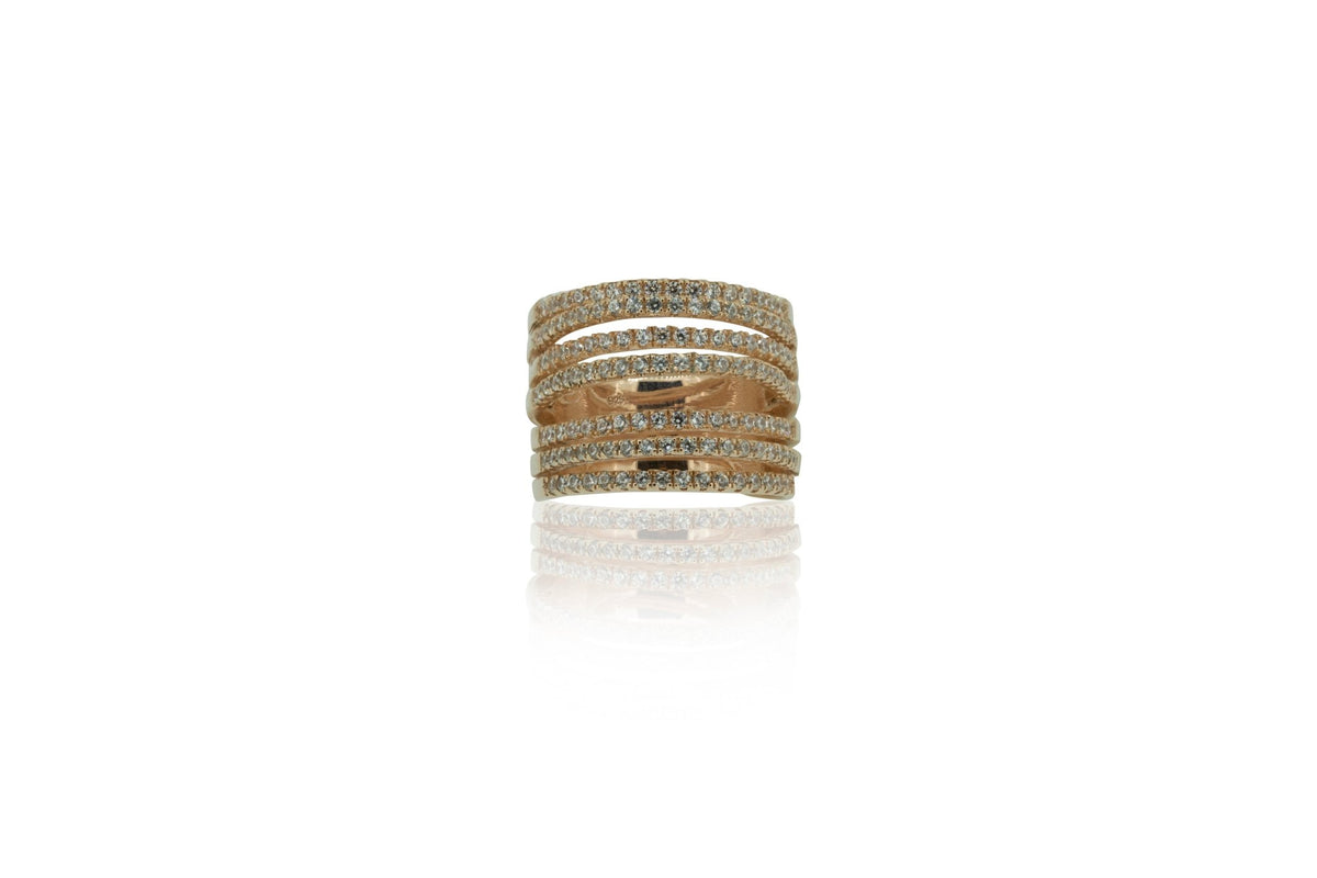 Multi stone Dome ringRing