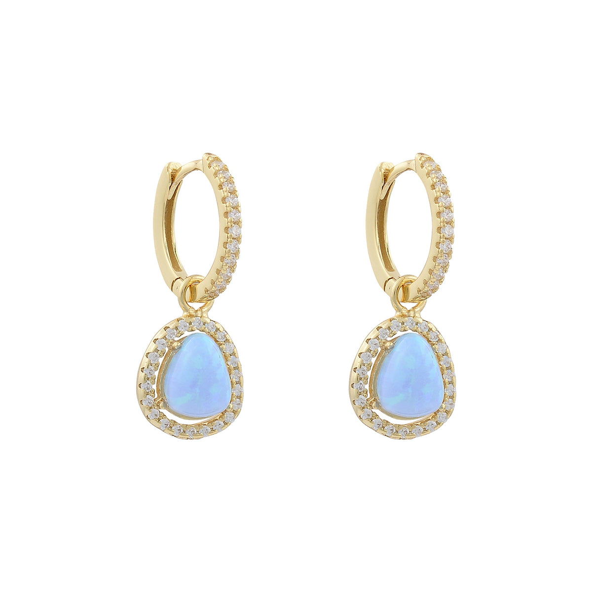 Opalite huggie earringsEarrings